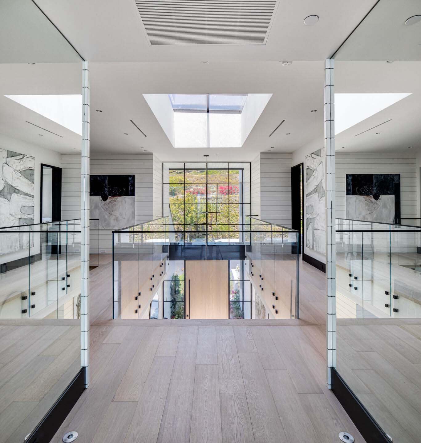 coastal contemporary hallway