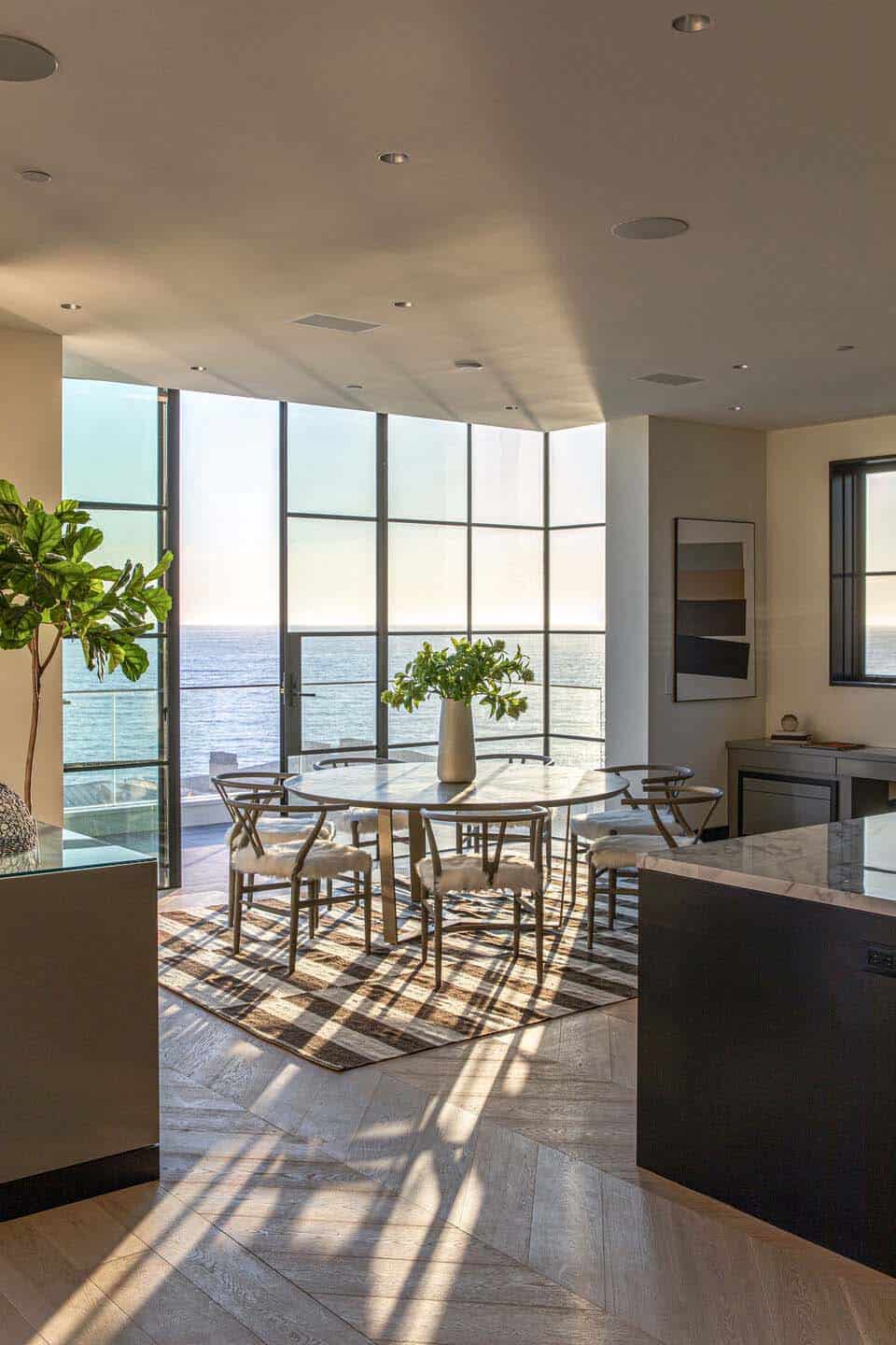 coastal contemporary kitchen breakfast nook