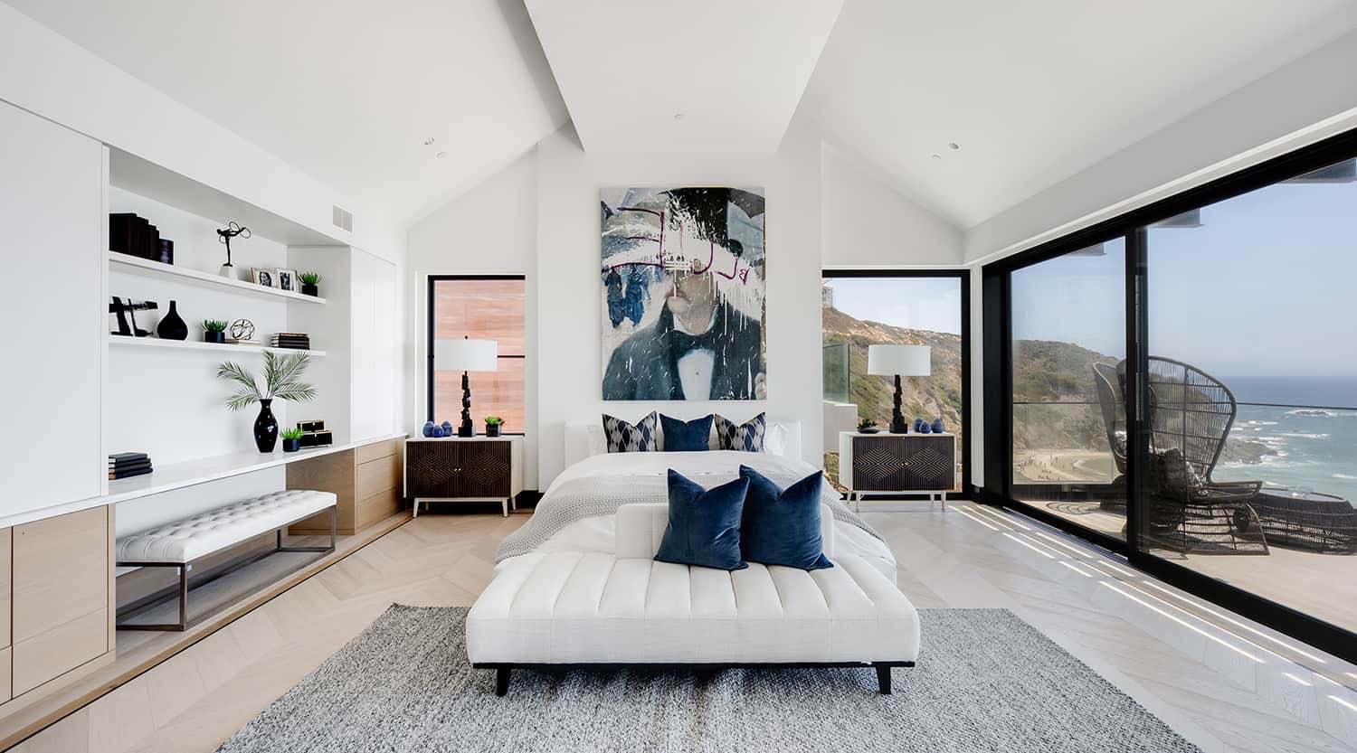 coastal contemporary bedroom