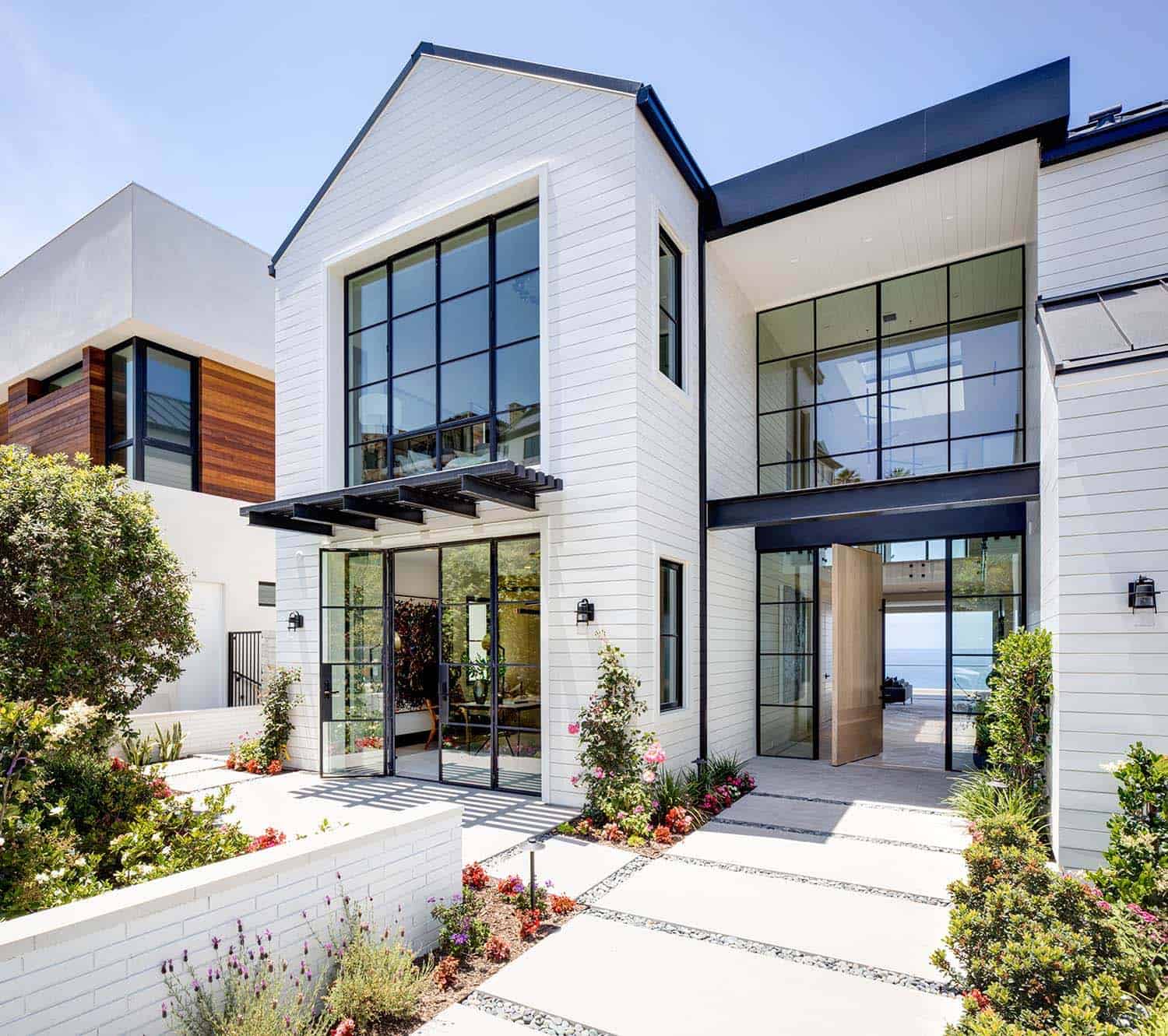 coastal contemporary home entry